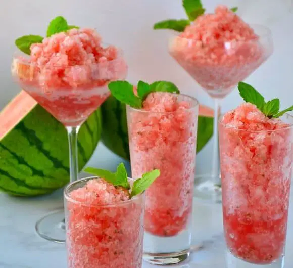 Icy Watermelon Granita