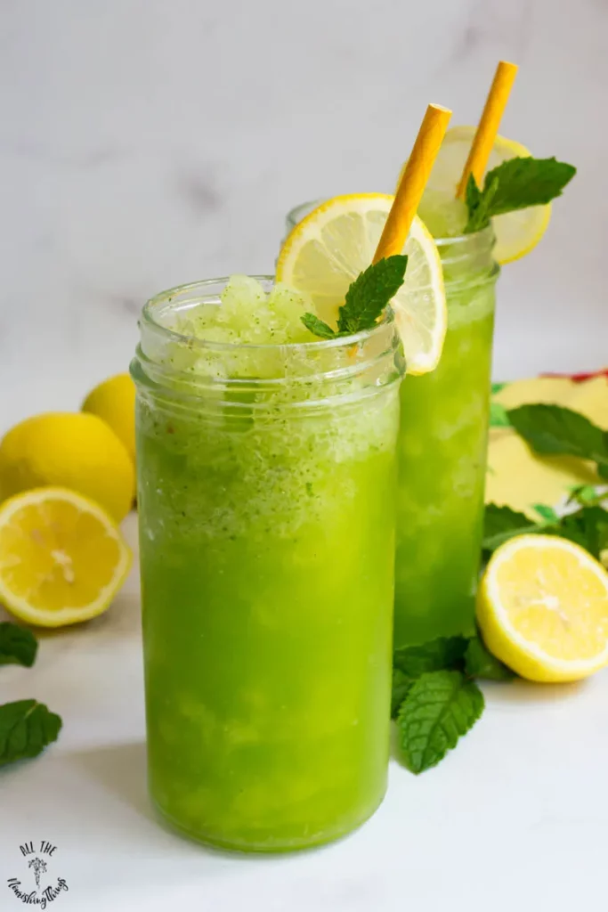 Lemon + Mint Slushie Drink Recipe