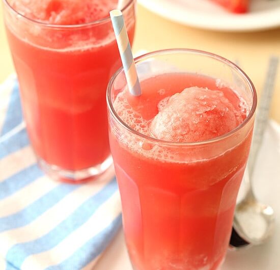 Summer Melon Sorbet Floats