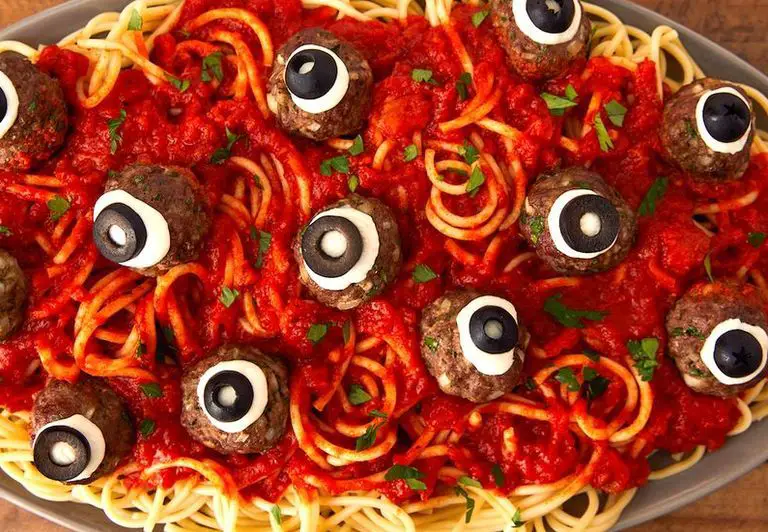 halloween Special Eyeball pasta