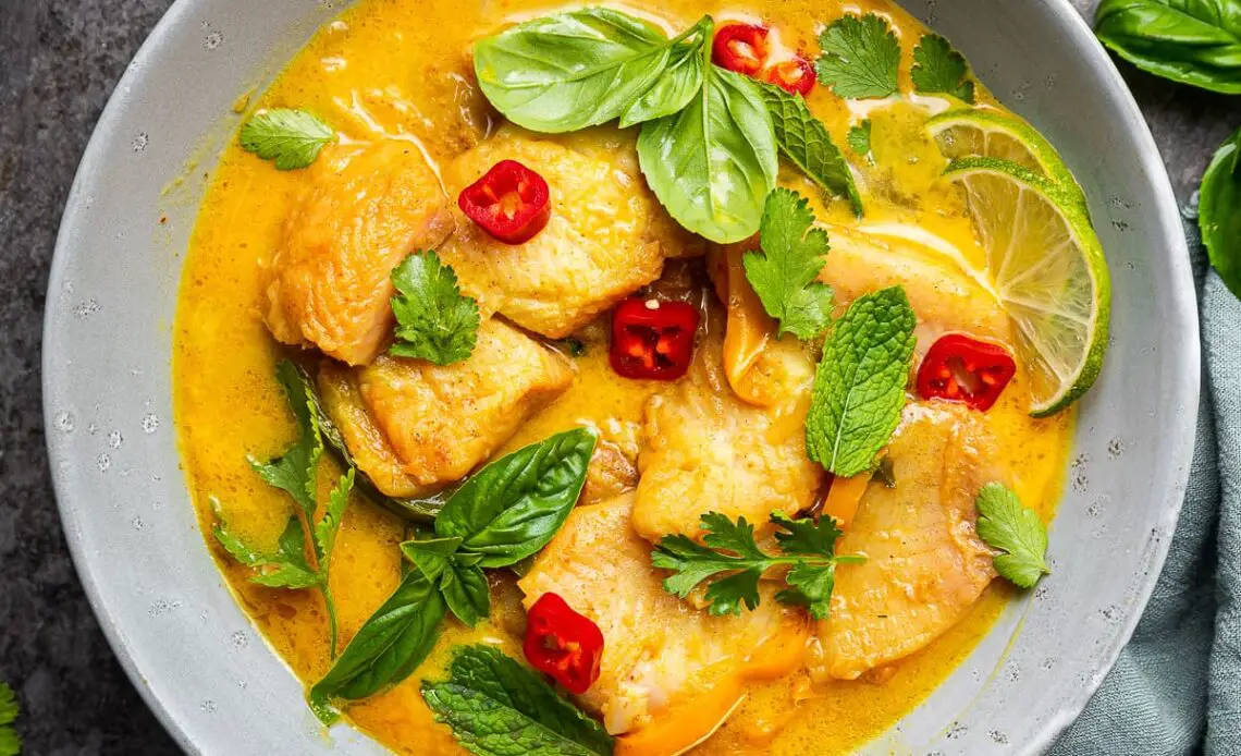 Coconut fish curry