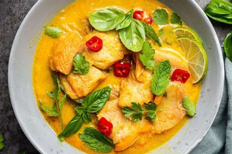 Coconut fish curry