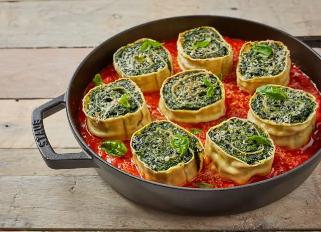 Spinach & ricotta rotolo Recipe