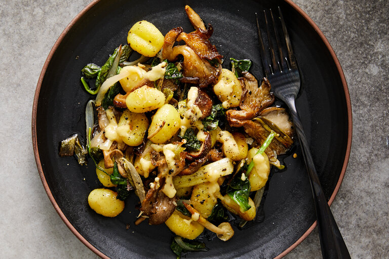 Roast mushroom gnocchi