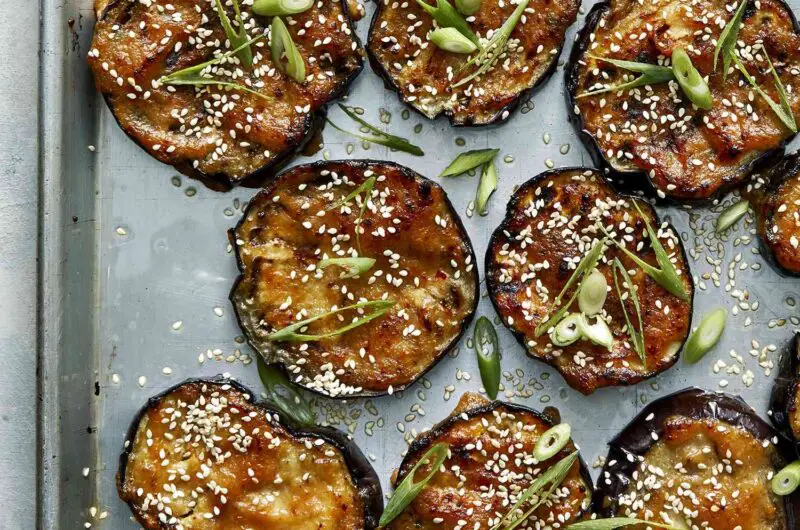 Roasted Eggplant With Miso and Sesame Seeds