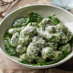 Spinach and ricotta gnocchi