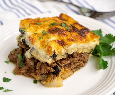 Moussaka (Greek Beef and Eggplant Lasagna)