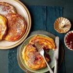 Jam doughnut pancakes
