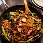 Teriyaki salmon noodles recipe