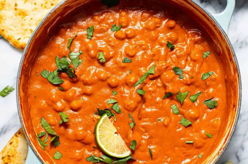 Vegan chickpea tikka masala