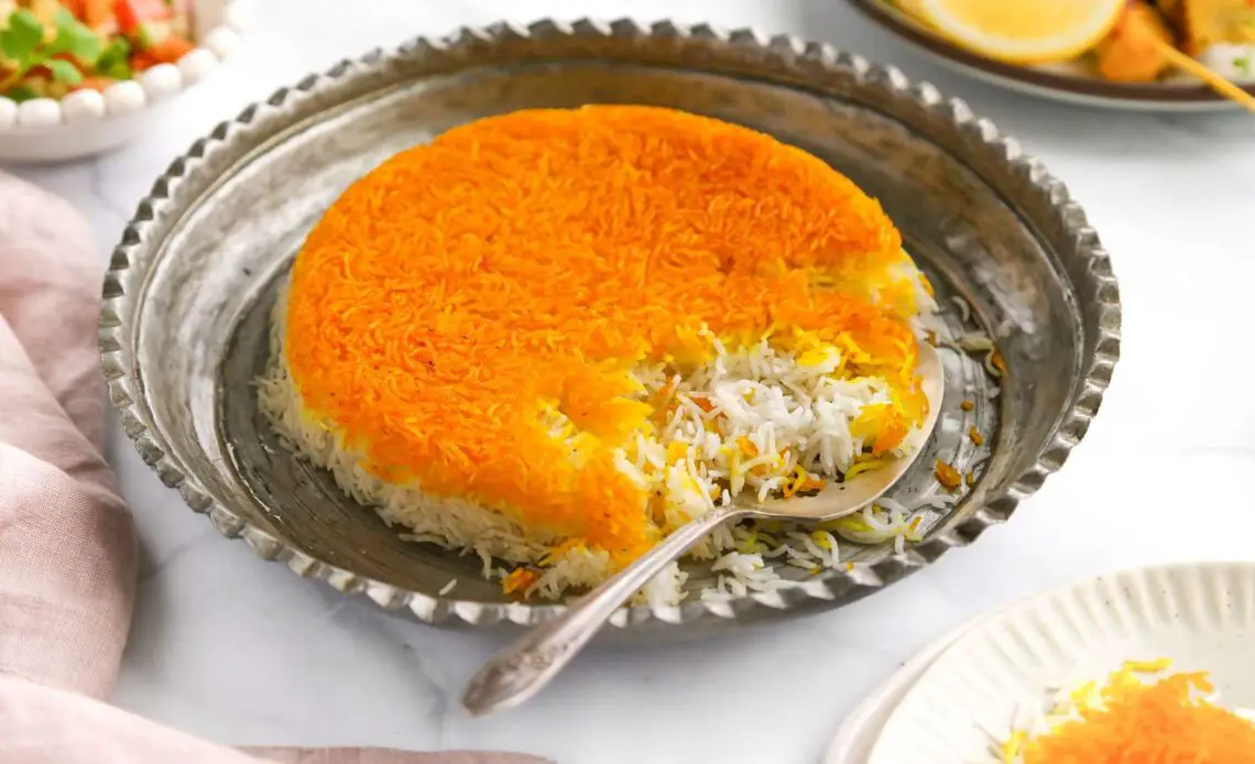 Tahdig is a Persian rice dish,