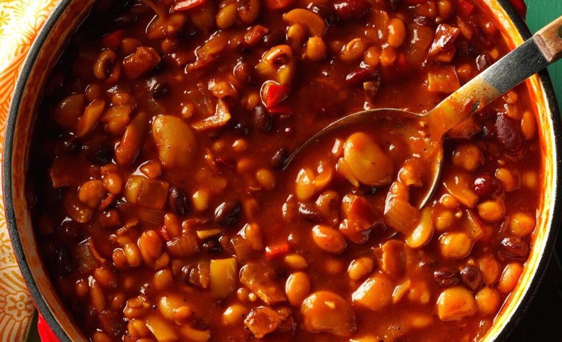 Sweet Tangy Baked Beans Recipe