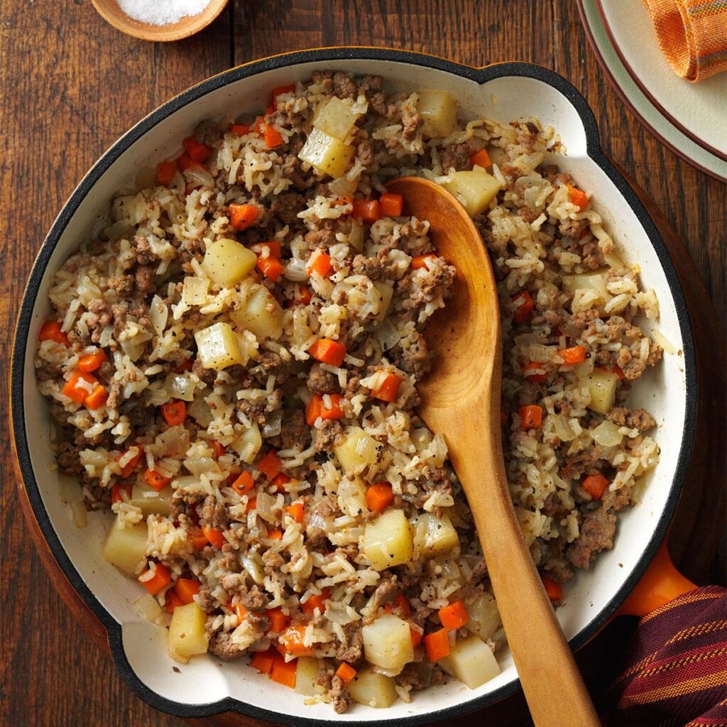 Ground Beef and Rice Skillet: A Quick and Hearty Meal