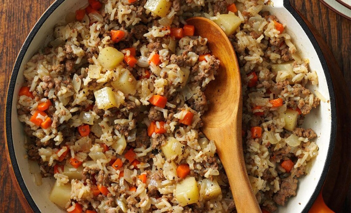 Ground Beef and Rice Skillet: A Quick and Hearty Meal