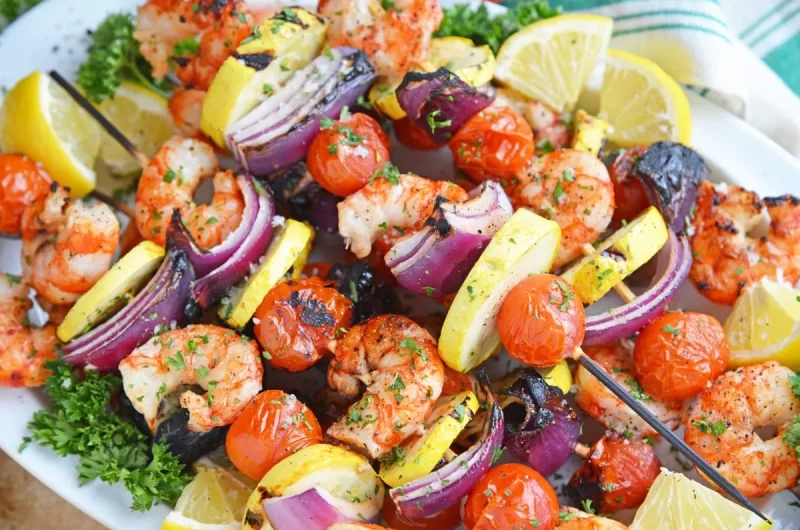 Garlic Shrimp Kabobs