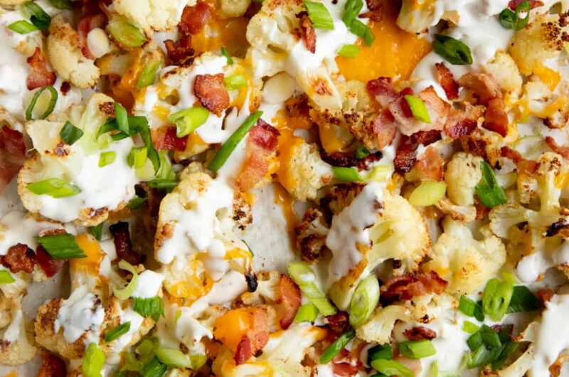 Loaded Roasted Cauliflower Recipe