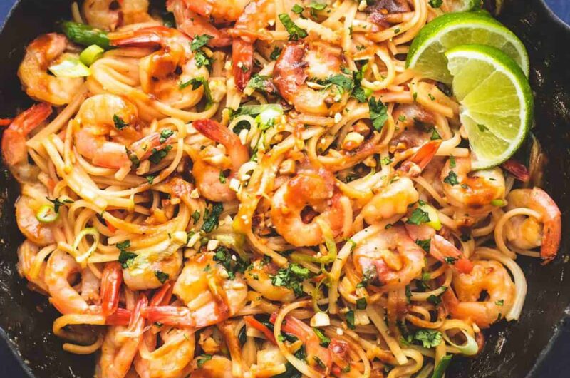 Spicy Shrimp Pad Thai Recipe