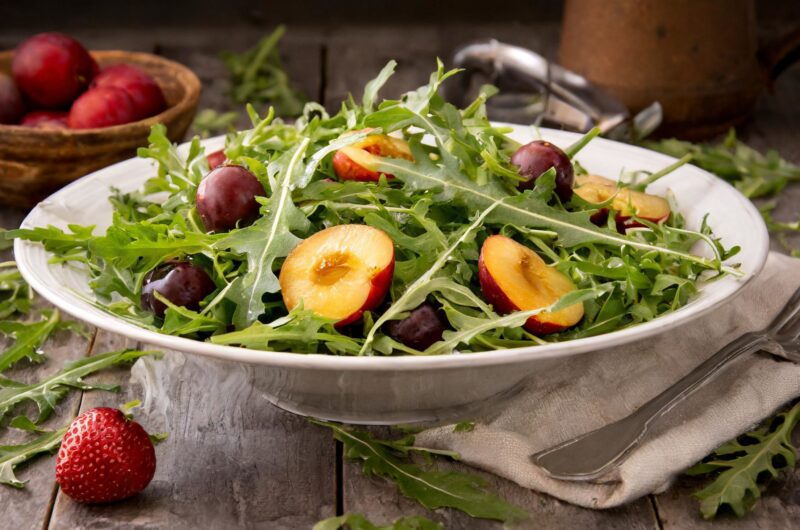 Arugula Salad with Stone Fruit