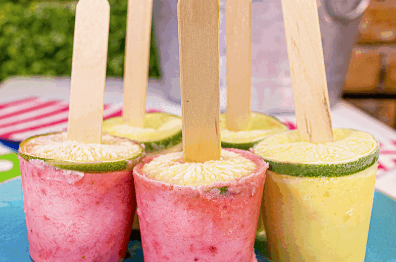 Summer Fiesta Sweet Tea Julep and Margarita Pops