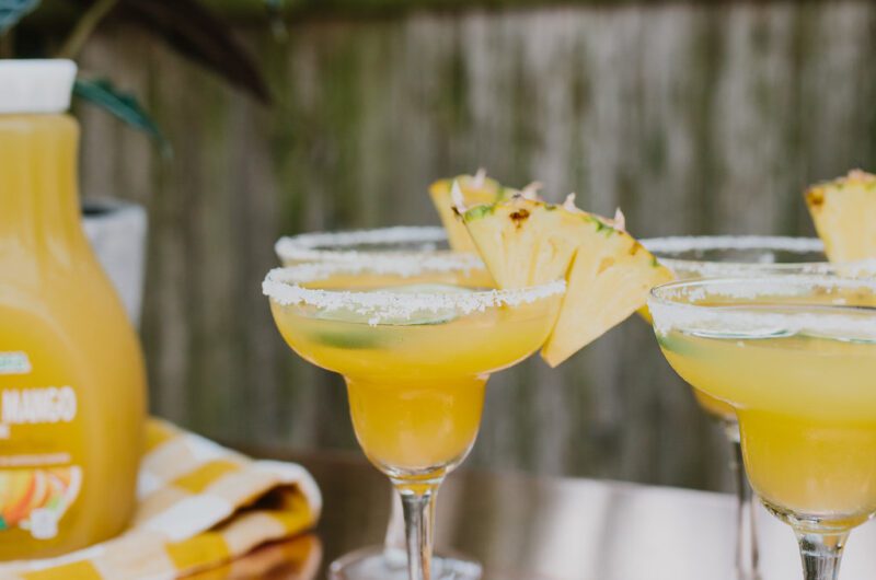 Pineapple and Mango Margarita Mocktail