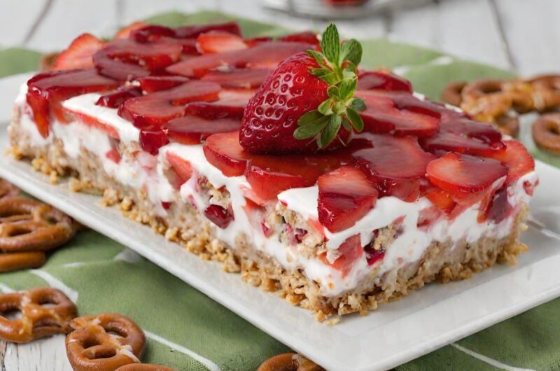 Judy’s Strawberry Pretzel Salad