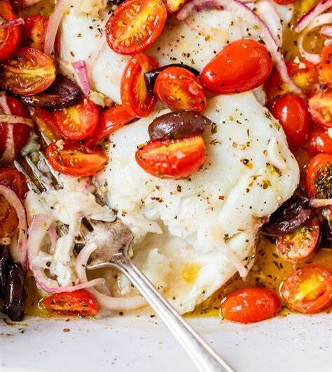 Mediterranean Baked Cod