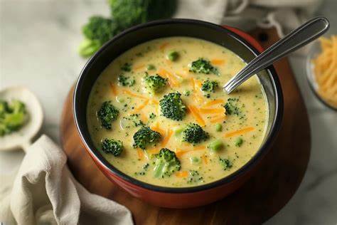 High Protein Broccoli Cheddar Soup