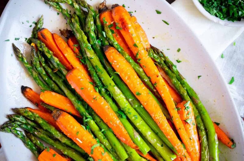 Roasted Asparagus and Carrots