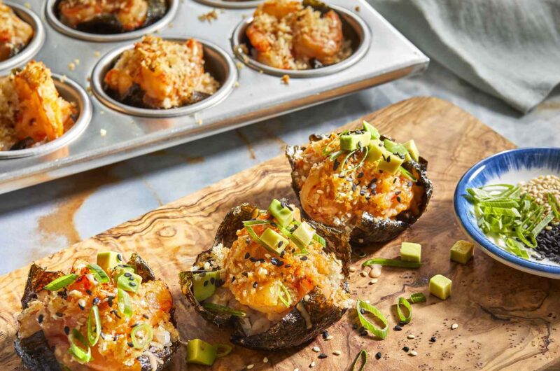 Wasabi Shrimp Sushi Cups