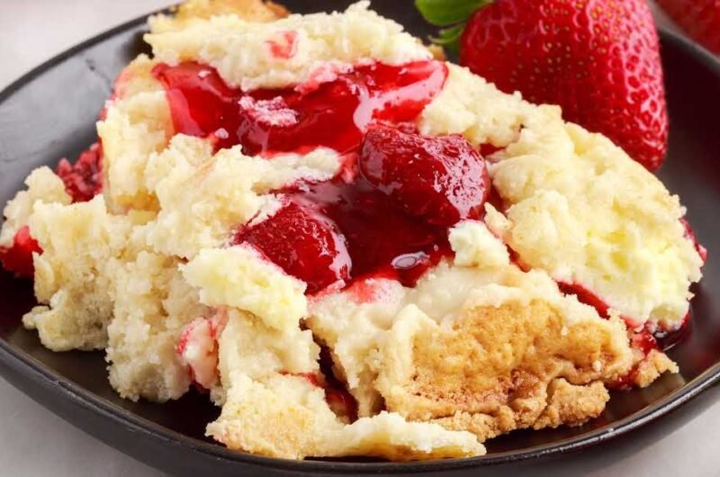 Strawberry Cheesecake Dump Cake