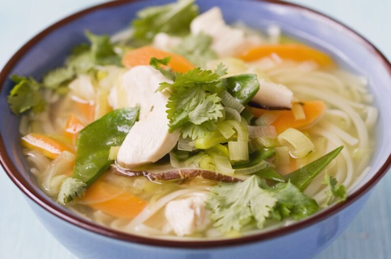 Easy Chicken, Rice, and Noodle Soup