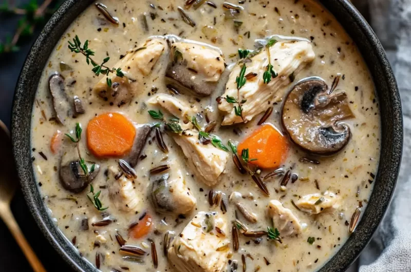 Creamy Chicken and Mushroom Soup