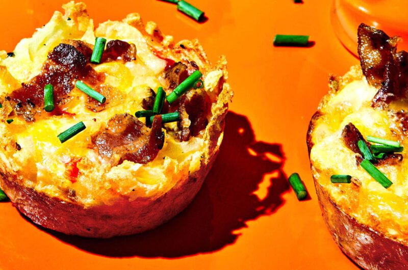 Hash Brown and Bacon Omelet Cups