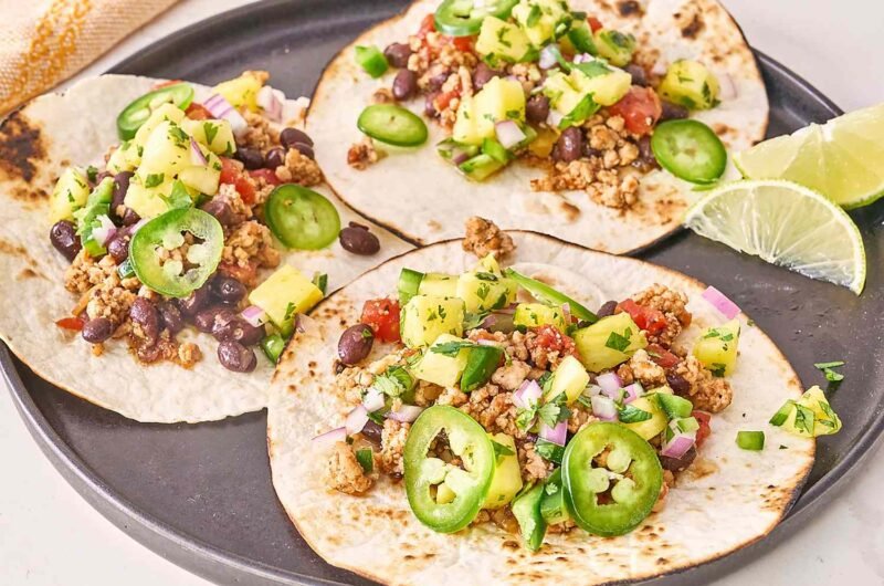 Easy Pork Tacos with Pineapple Salsa