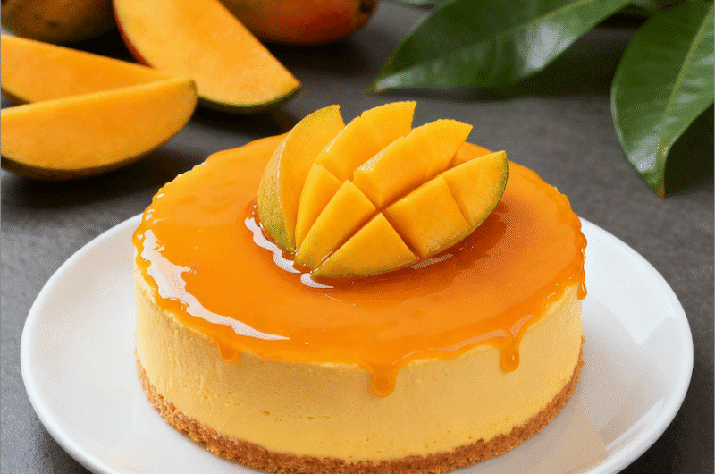 Mango Mousse Cake - No-Bake Tropical Delight